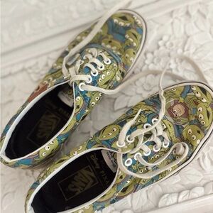 Vans Green and Blue Alien Print Sneakers